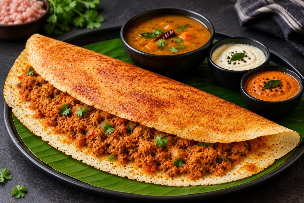 Chicken Kheema Dosa